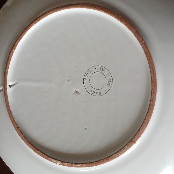 Cobalt Blue Italian Christmas Angel Musicians Plates - Picture 4 of 6